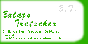 balazs tretscher business card